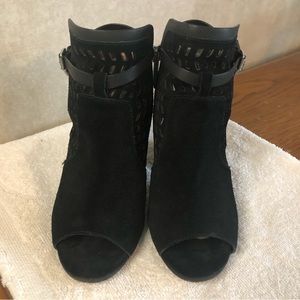 BCBG Generation Open-Toe Booties